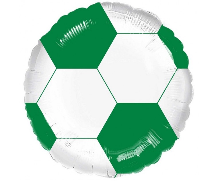 Balão Futebol Branco e Verde