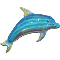 Balão Golfinho Iridescente