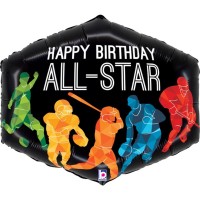 Balão Happy Birthday All-Star Sports