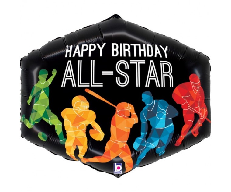 Balão Happy Birthday All-Star Sports