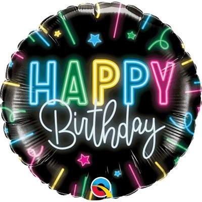 Balão Happy Birthday Neon