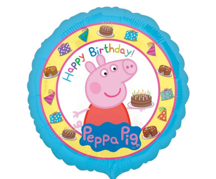 Balão Happy Birthday Porquinha Peppa