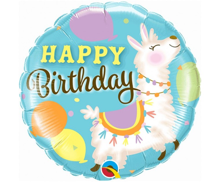Balão Lama Happy Birthday