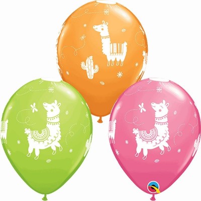 25 Balões Lamas e Cactos Sortido