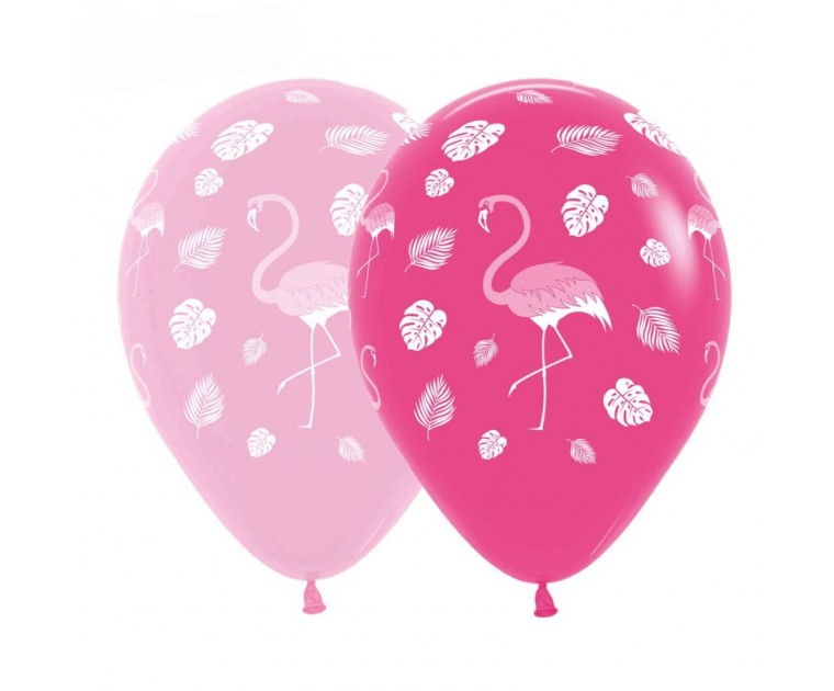 25 Balões Latex Flamingo Rosa 
