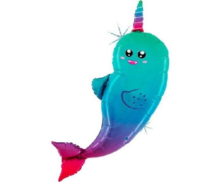 Balão NARWHAL Unicórnio 1.22m