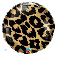 Balão Redondo Padrão Leopardo 45 cms