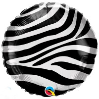 Balão Redondo Padrão Zebra 45 cms