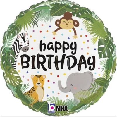 Balão Selva Happy Birthday