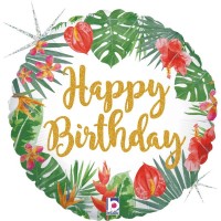 Balão Tropical Happy Birthday