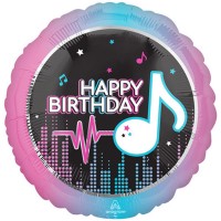 Balão TIKTOK Happy Birthday 45 cms