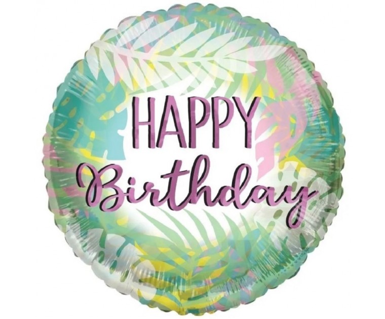 Balões Folhagem Happy Birthday