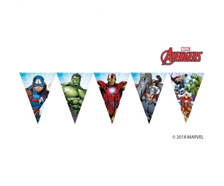 Bandeirolas  Triangulares Avengers