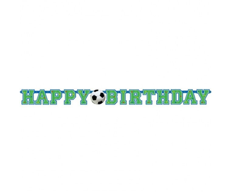 Banner Futebol Happy Birthday