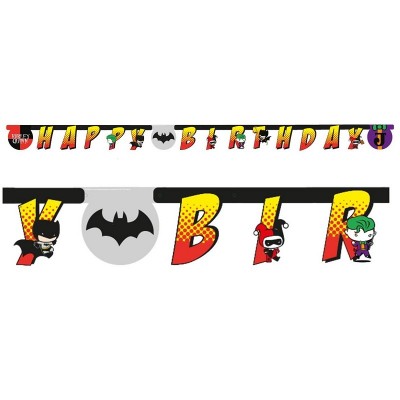 Banner NEW DC Batman vs Joker Happy Birthday