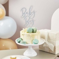 Cake Topper Acrílico Baby Boy Azul