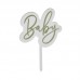 Cake Topper Baby Sage Green