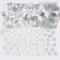 Confetis Corações Iridescentes