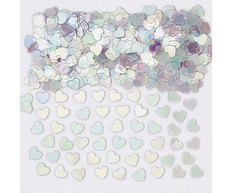 Confetis Corações Iridescentes