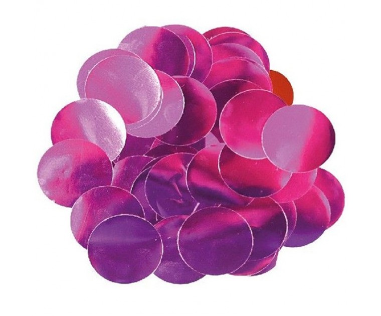 Confetis FUCHSIA Foil 2.5 cms