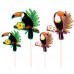 Conj. 4 Sticks Cocktail /Topo Bolo Tucano