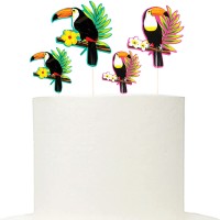 Conj. 4 Sticks Cocktail /Topo Bolo Tucano