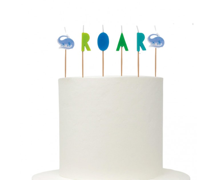 Conj. 6 Velas Dinossauros
