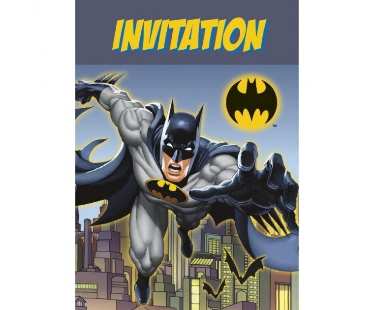 8 Convites Batman