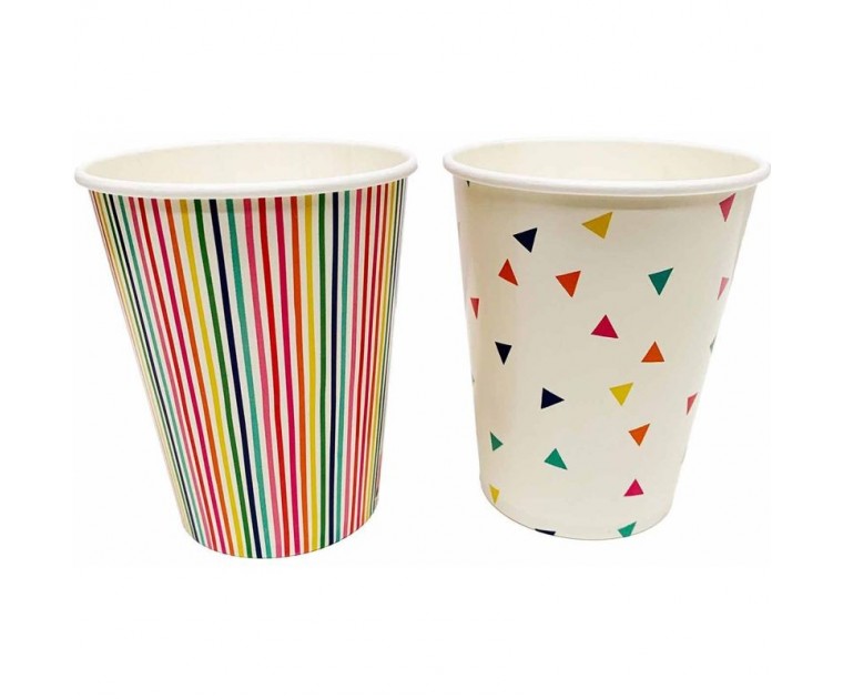 Copos Multicoloridos Hooray