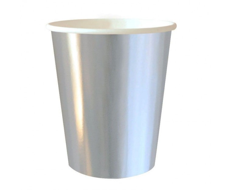 Copos Prata Foil