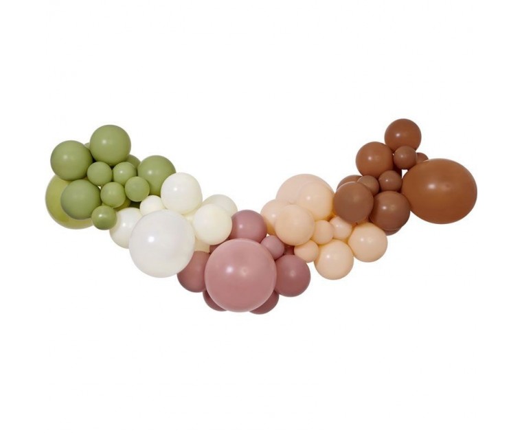 Grinalda Balões Olive, Castanho, Blush