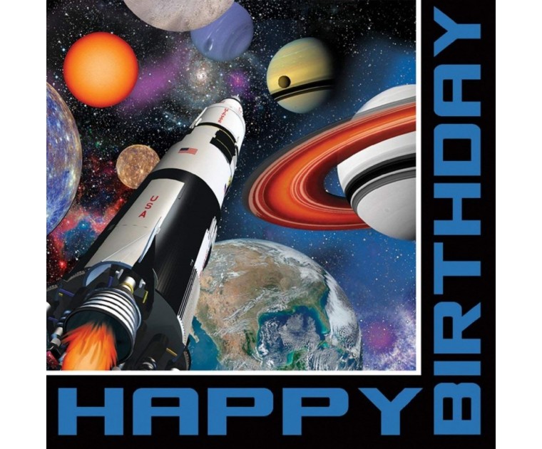 Guardanapos Planetas Happy Birthday