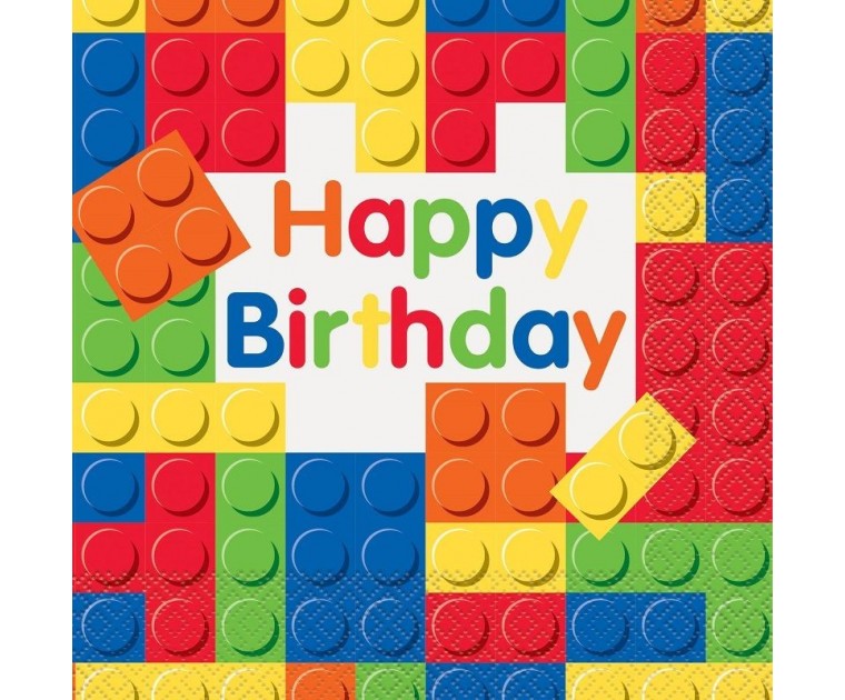 Guardanapos Lego Happy Birthday