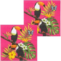 12 Guardanapos Tropicais Tucano