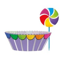 Kit  24 Forminhas e Picks Candy