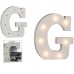 Letra G Madeira Led 16 cms