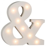 Letra Madeira Led 16 cms