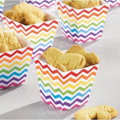 36 Mini Caixas / Formas Arco Iris