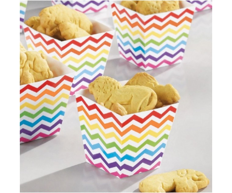 36 Mini Caixas / Formas Arco Iris