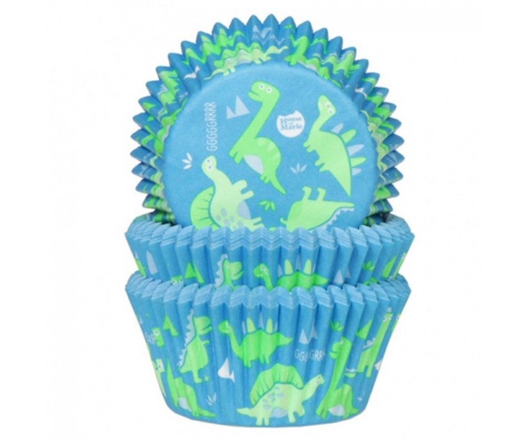 Pack 50 Formas Cup Cakes Dinossauros