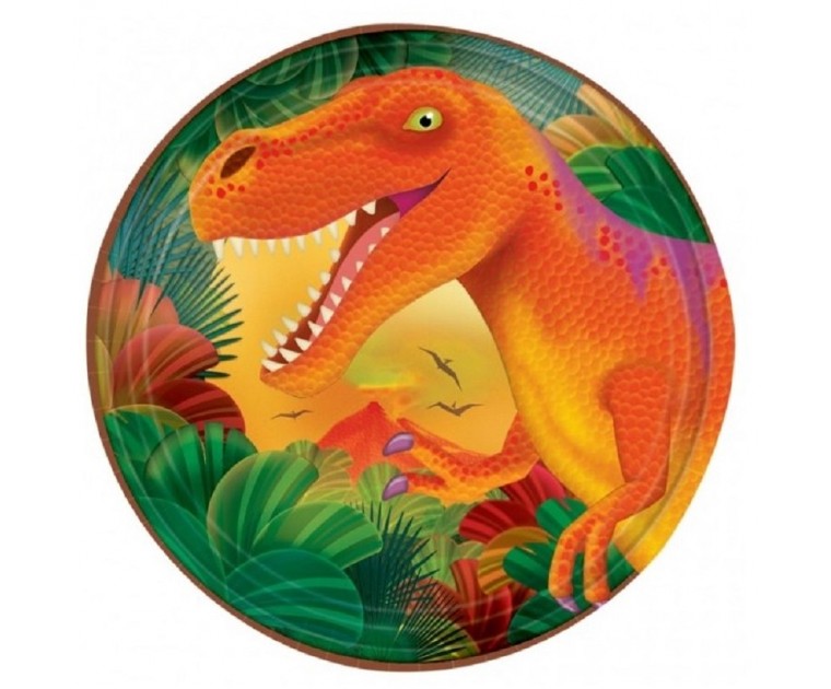 Prato Foil Dinossauros