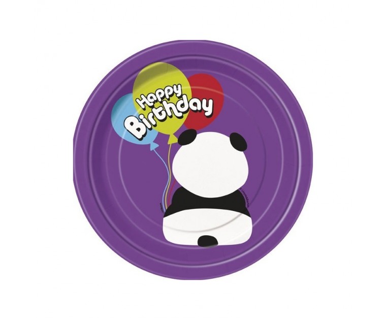 Prato Panda Happy Birthday