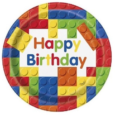 Pratos Lego Happy Birthday