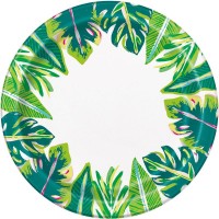 Pratos Folhas Tropicais 22 cms