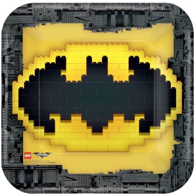 Pratos Lego Batman Quadrados