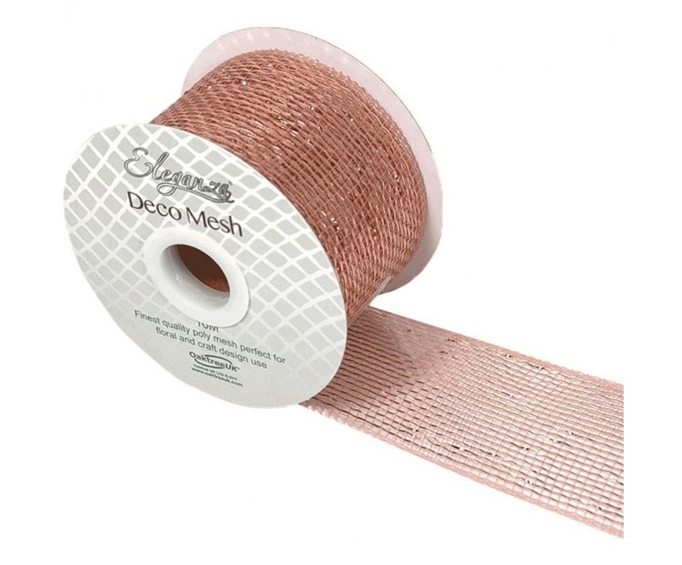 Rolo Fita Malha Rose Gold