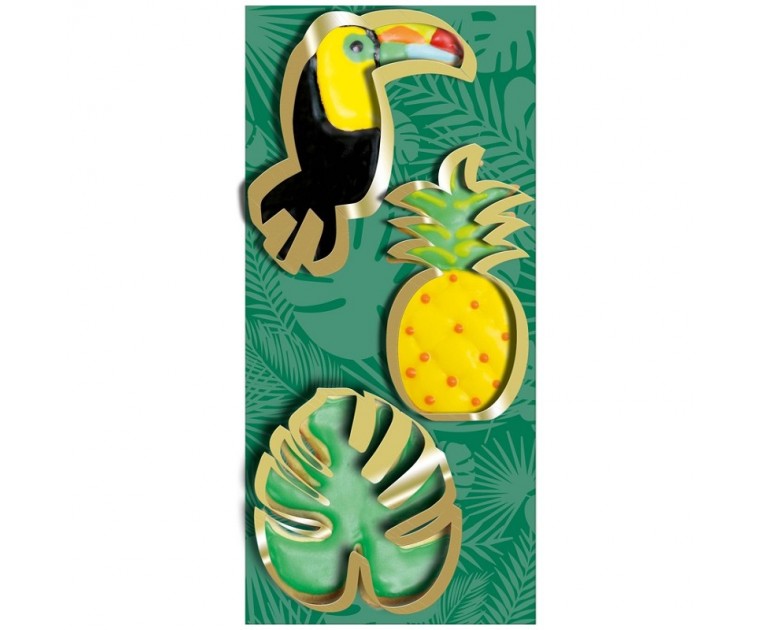 Set 3 Cortadores Tema Tropical