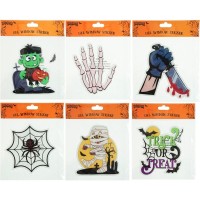 Sortido Autocolantes Gel para Vidros Halloween***