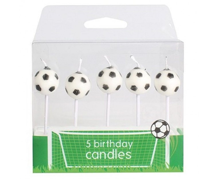 5 Velas Bola Futebol