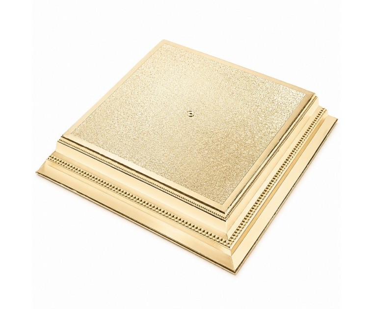 Base para Bolos Dourada Quadrada 35,5 cms